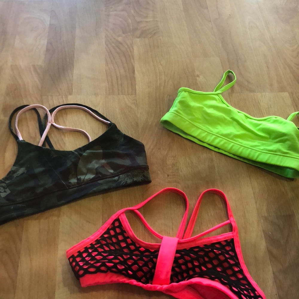Bundle of 3 dance bras